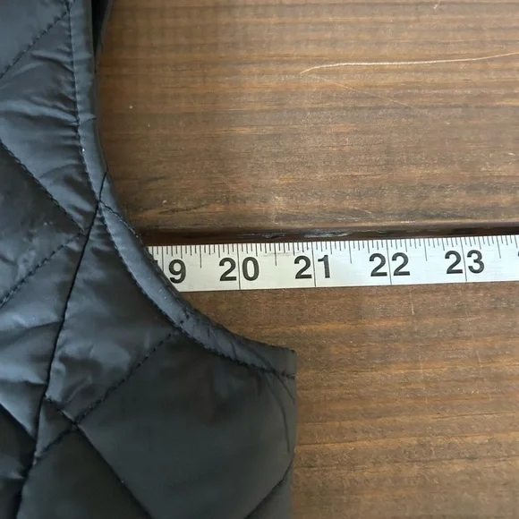 RALPH LAUREN QUILTED STANDUP COLLAR Black  SIZE Medium - Picture 6 of 6